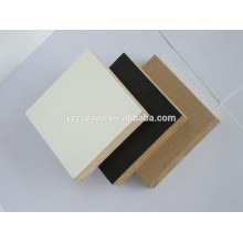 Baixo preço tamanho padrão e tamanho grande colorido melamina mdf e Raw MDF Board